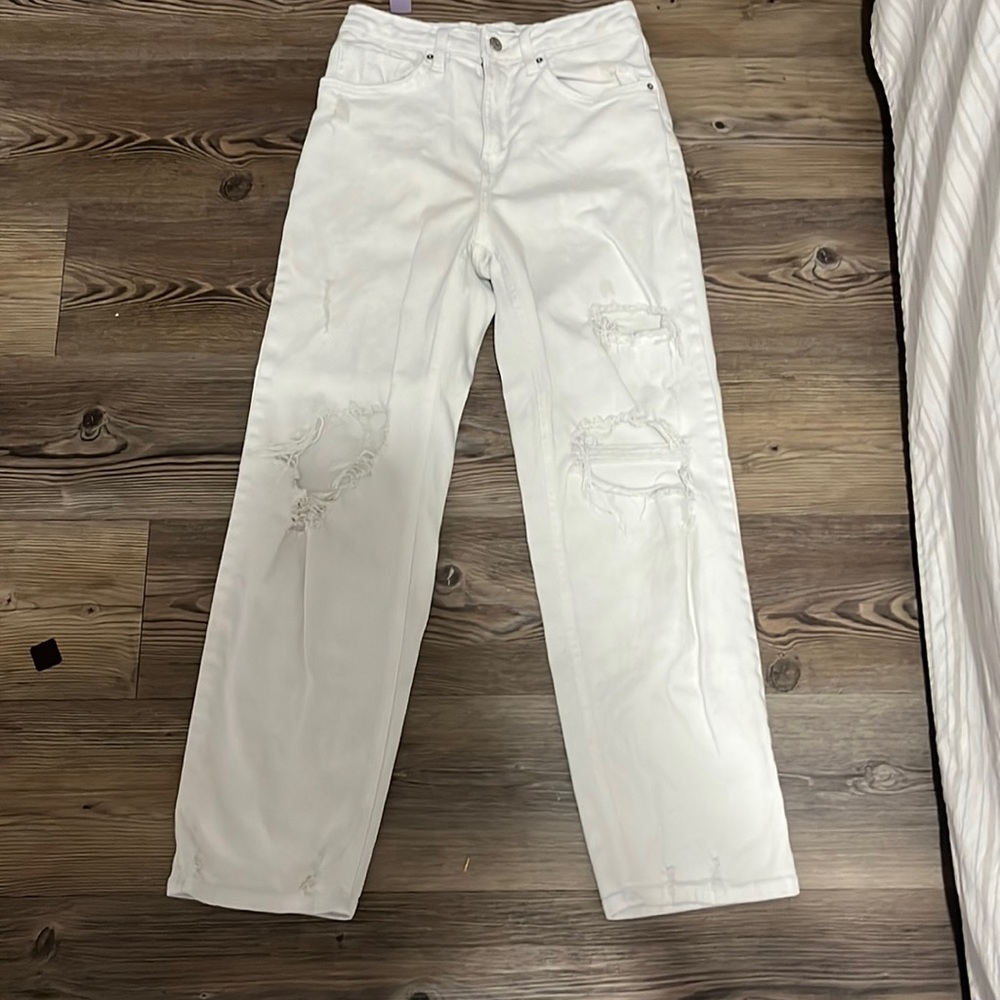 Wild fable white ripped jeans